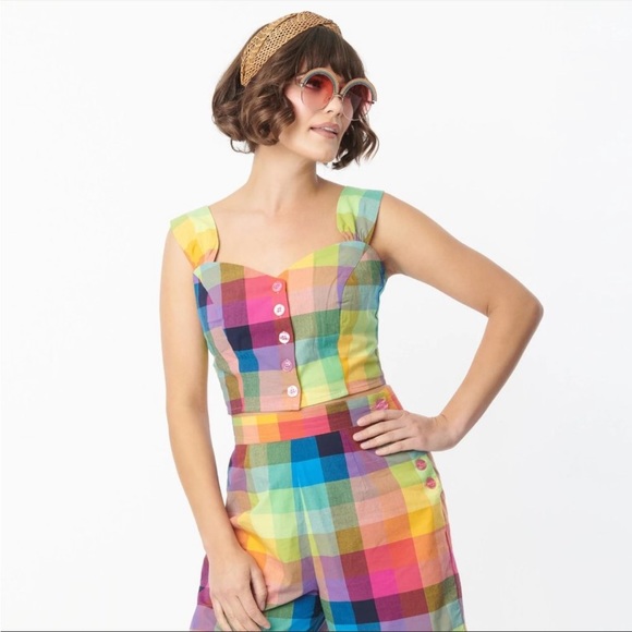 Hell Bunny Tops - Hell Bunny Colorful Crop Top!